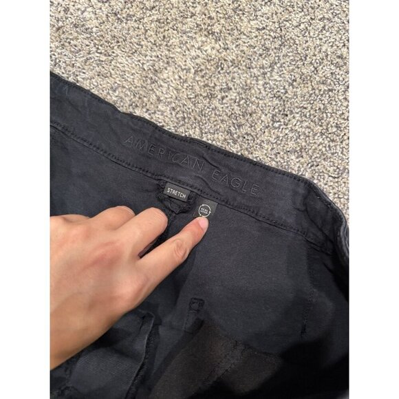 American Eagle Women’s Dreamy Drape Cargo Trouser Black Size 18 EUC - Picture 5 of 7